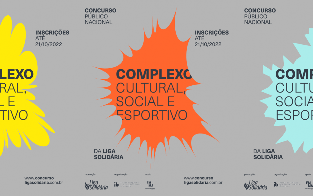 Inscrições abertas para o concurso de projeto para o Complexo Cultural, Social e Esportivo da Liga Solidária