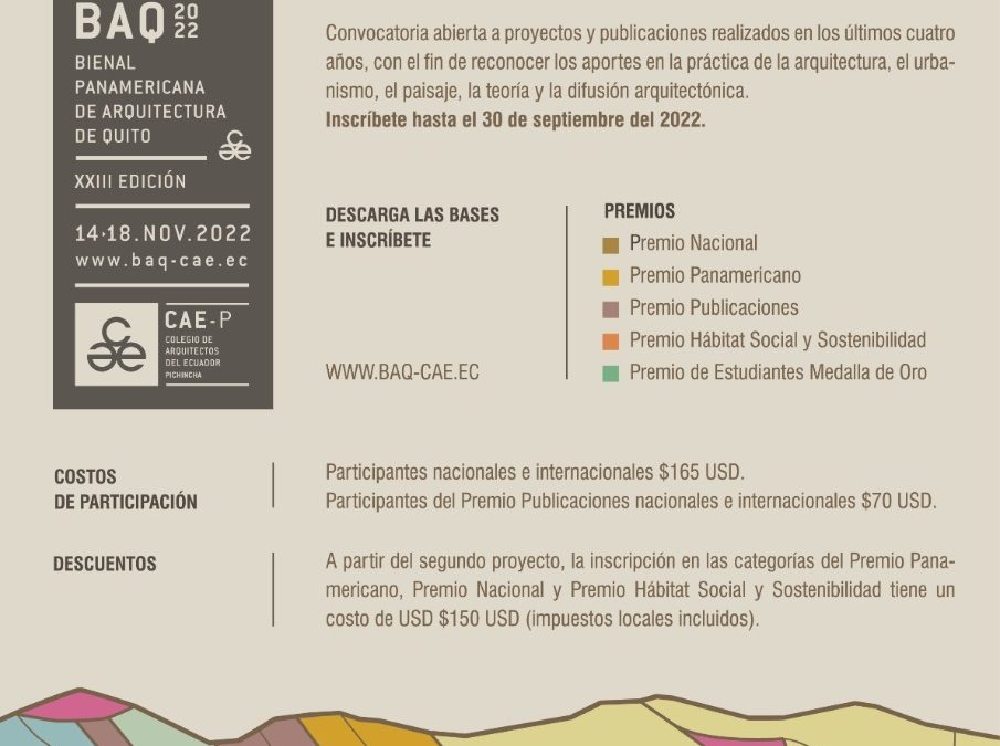 Inscrições abertas para o Concurso internacional da BAQ2022