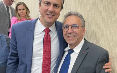 O Presidente Nacional do IAB, Odilo Almeida, encontrou-se com o Ministro da Educação, Camilo Santana